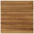 Gornji dio stola 60 x 60 x 3,5 cm Četvrtasti Čvrsto teak drvo