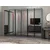 Hanah Home ormar sa reflektujućim staklom Nisa 20631, 270 cm, antracit