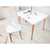 Hanah Home Set dečiji sto i stolice Bunny, Beli
