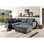 MID.YOU ECKSOFA inkl. Hocker, mikrovelur antracit