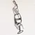 Wallity Zidna dekoracija Glass of Wine Girl-APT749 L, 48x99 cm, 1.2 mm, Crna