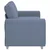Vidaxl Dvosed moder 180x77x82 cm žametno blago