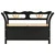 Klupa crna 107 x 45 x 75,5 cm od masivne jelovine