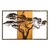Wallity Zidna dekoracija Acacia Tree - 388-A, 90x58x3 cm, Smeđe boje