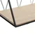 Zidna polica crna 47,9x12,5x20cm metal/mdf