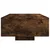 Stolić za kavu s LED svjetlima boja dimljenog hrasta 85x55x31cm