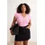 Trendyol Curve Ženska bluza Tbbss26Af00123, Roze