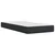 vidaXL Box spring postelja z vzmetnico črn 100x200 cm umetno usnje