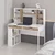 Hanah Home radni sto Mila, 120 cm, beli / orah
