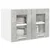 vidaXL Viseča omarica z vrati Riga 2 pcs Betonsko siva 60 x 31 x 40 cm