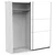 GENT garderobna omara GHOST 190003, 200cm, bela