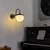 Opviq Zidna lampa Anemon-15002, 22x36x29cm, IP20, Crno-bela