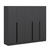 Hanah home Ormar Kale Plus 225x210x52cm Antracit