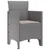 Vrtna stolica 2 pcs Svijetlo siva 53 x 49 x 85 cm Polipropilen