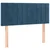 Vidaxl Box spring postelja z vzmetnico temno moder 90x190 cm žamet