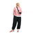 Cropp - Džemper s printom - pastelno pink