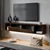 Hanah Home TV komoda Twist LED, 160 cm, orah