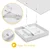 Aigostar - LED nadgradno stropno svetlo LED/9W/230V 6000K 12,2x12,2 cm belo