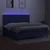 Vidaxl Box spring postelja z vzmetnico LED modra 200x200 cm blago