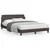 Vidaxl Posteljni okvir Dover temno rjav 120x200 cm blago
