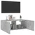 TV ormarić s LED svjetlima siva boja betona 80x35x31 cm
