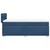 Vidaxl Box spring postelja z vzmetnico modra 100x200 cm blago