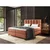 Esposa BOXSPRING POSTELJA 180 cm x 200 cm , tekstil opečnato rjava
