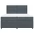 Vidaxl Box spring postelja z vzmetnico temno siva 200x200 cm žamet