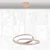 LED luster na sajli GLOW LED/75W/230V 4000K O 60 cm, zlatni