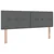 Vidaxl LED Box Spring Postelja Temno siva 160 x 200 cm blago