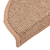 Prostirke za stepenice 15 kom 56x17x3 cm svijetlosmeđe poluokrugle