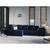 Moder žametni kavč modul Rome Velvet - Cosmopolitan Design