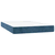 Greatstore Box spring postelja z vzmetnico temno modra 120x200 cm žamet