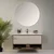HANAH HOME Kupatilski ormarić sa umivaonikom i ogledalom (2 komada) Elegant Light Walnut