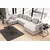 Atelier del Sofa Ugaona garnitura Padova 100x70x140cm Svetlosiva