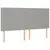 Vidaxl Box spring postelja z vzmetnico LED sv. siva 200x200 cm blago