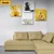 Komplet slik Fengshui v belo-rumeni varianti - 4x 60x60
