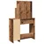 Toaletni stol s ogledalom Staro drvo 86,5x35x136 cm