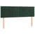 Vidaxl Box spring postelja z vzmetnico temno zelena 140x200 cm žamet