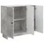 Kreveta Betonska siva 89 x 34,5 x 80 cm Konstruirano drvo