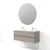 Skye Decor Set kupatilskog ormarića sa umivaonikom i ogledalom, 2 dela, Sivi