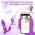 SuperLove Powerful Thrusting Wearable Dildo with Remote Purple