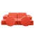 Atelier del Sofa Dvosed na razvlačenje Puzzle 140x46x70cm Narandžasti