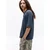 Pull&Bear Pulover temno modra