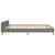 Vidaxl Posteljni okvir brez vzmetnice temno siv 160x200 cm blago