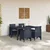 Vrtni set za objed 5 pcs Antracit Polt ratan