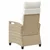 Vrtna stolica 2 pcs Bež i krema 56 x 60 x 112 cm