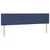 Vidaxl Box spring postelja z vzmetnico modra 160x200 cm blago