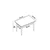 HANAH HOME Trpezarijski sto Han White Marble White
