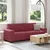 Vidaxl Trosed vinsko rdeč 220x77x82 cm blago
